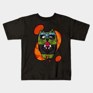 Agent cat Kids T-Shirt